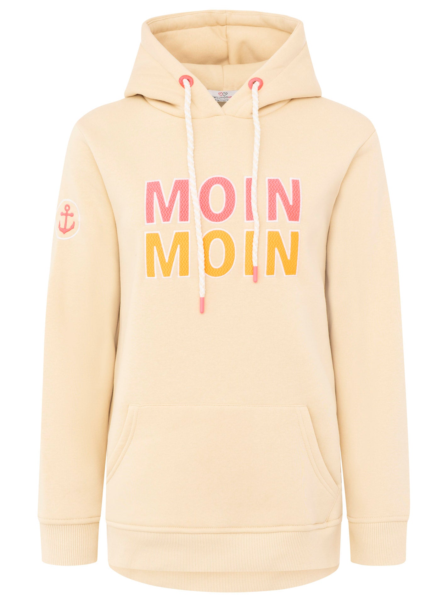 Zwillingsherz - Hoodie "Moin Moin" - Beige