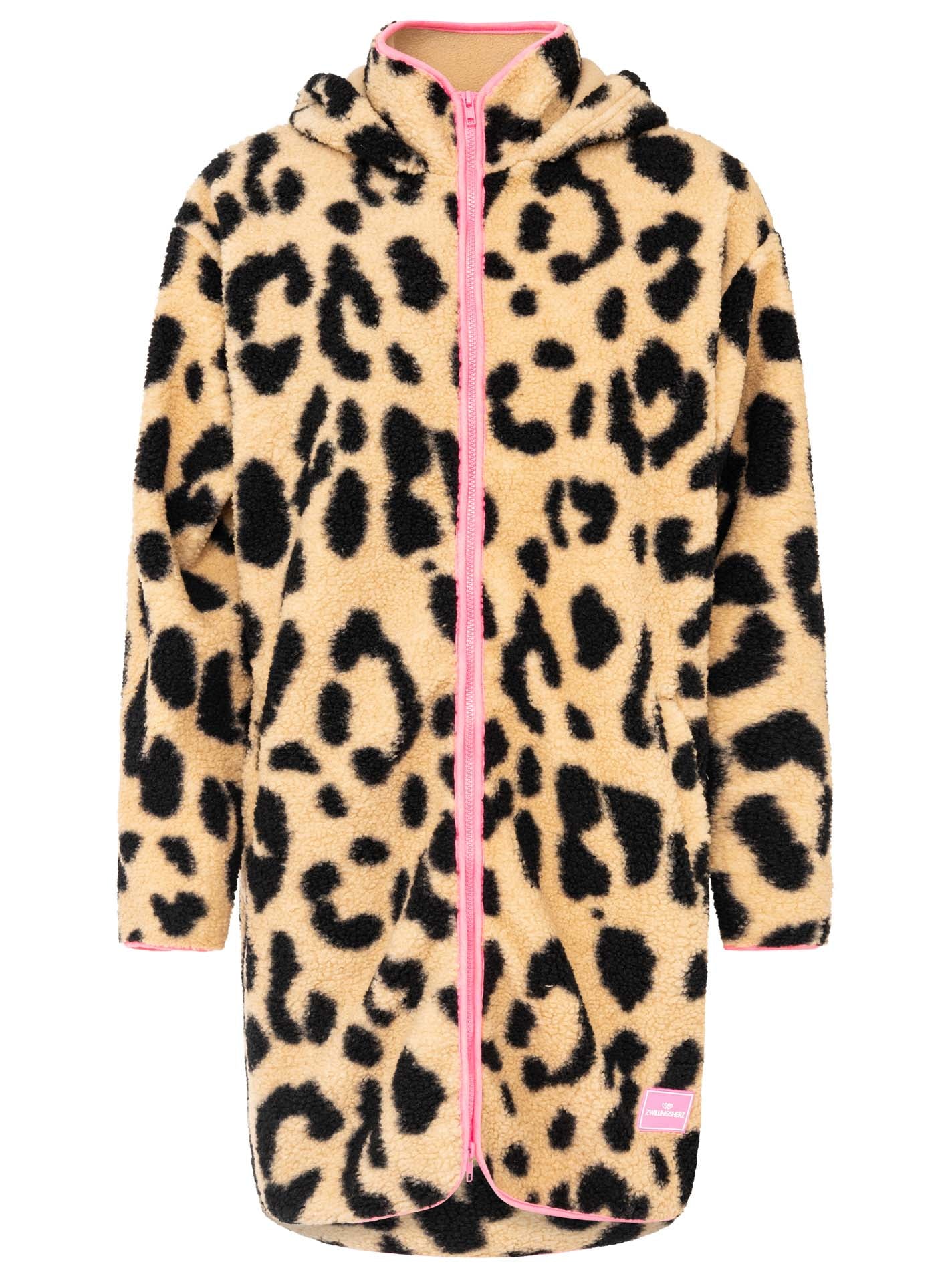 Zwillingsherz - Hoodiemantel Teddy Leo - Beige