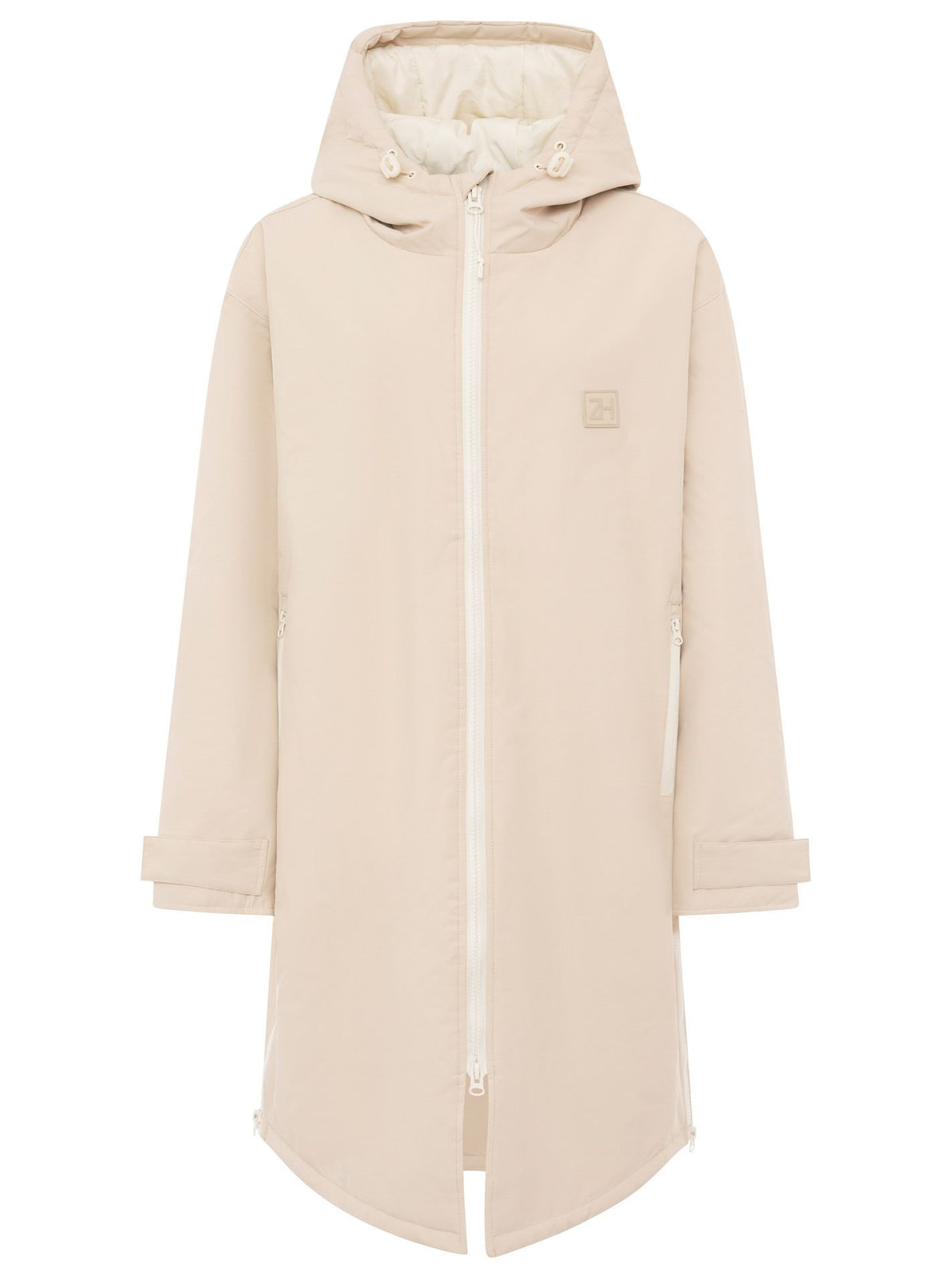 Zwillingsherz - Oversize Windjacke leicht - Hellbeige