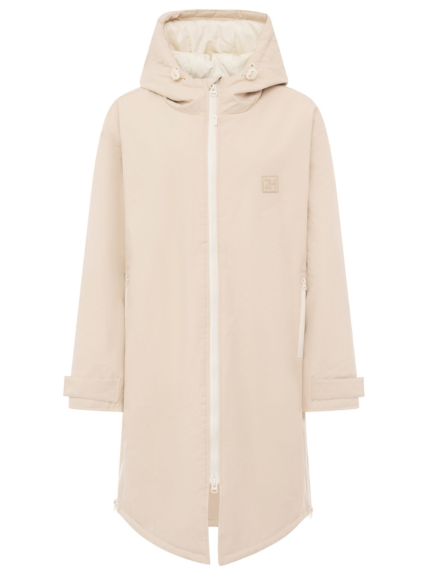 Zwillingsherz - Oversize Windjacke leicht - Hellbeige