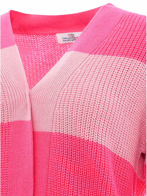 Zwillingsherz Hochwertige Strickjacke/Cardigan Katja - Pink/Rosa