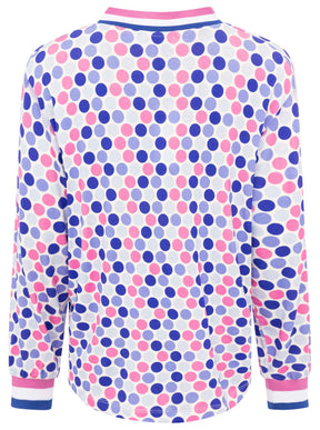 Zwillingsherz - Blusenshirt Pünktchen - Blau/Rosa