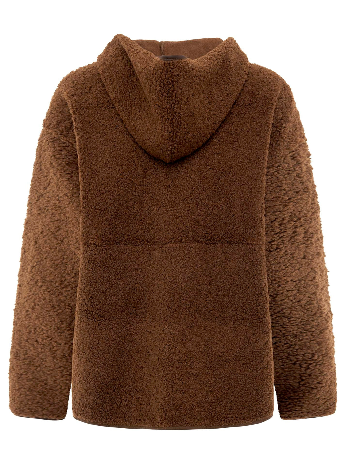 Zwillingsherz - Oversize Teddy Fleece Hoodie - Braun