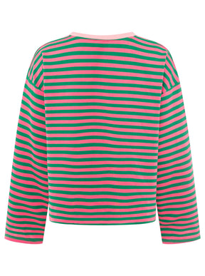 Zwillingsherz - Sweatshirt "Perfectly Imperfect" - Grün/Pink