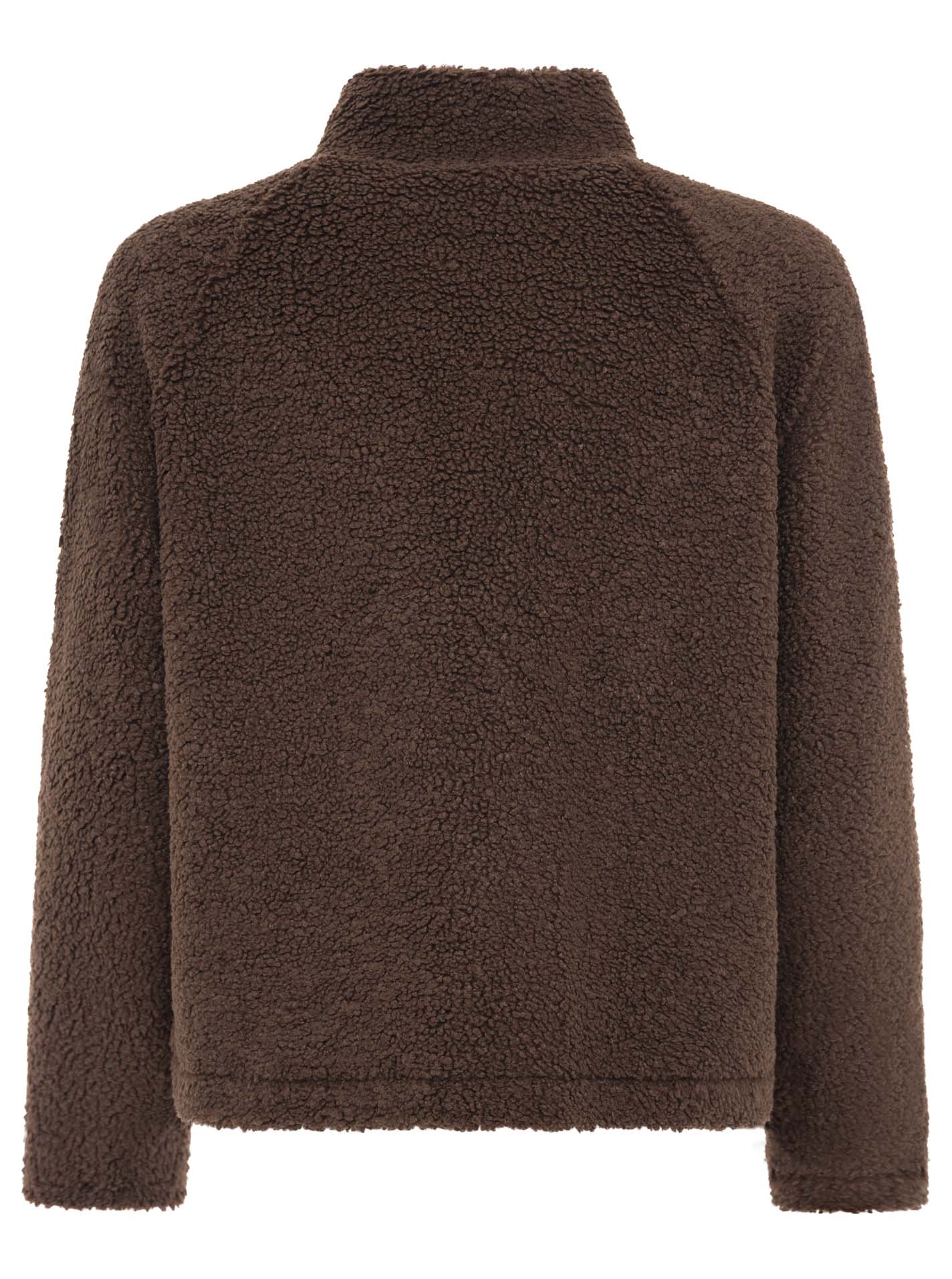 Zwillingsherz Teddy Fleece Jacke - Braun