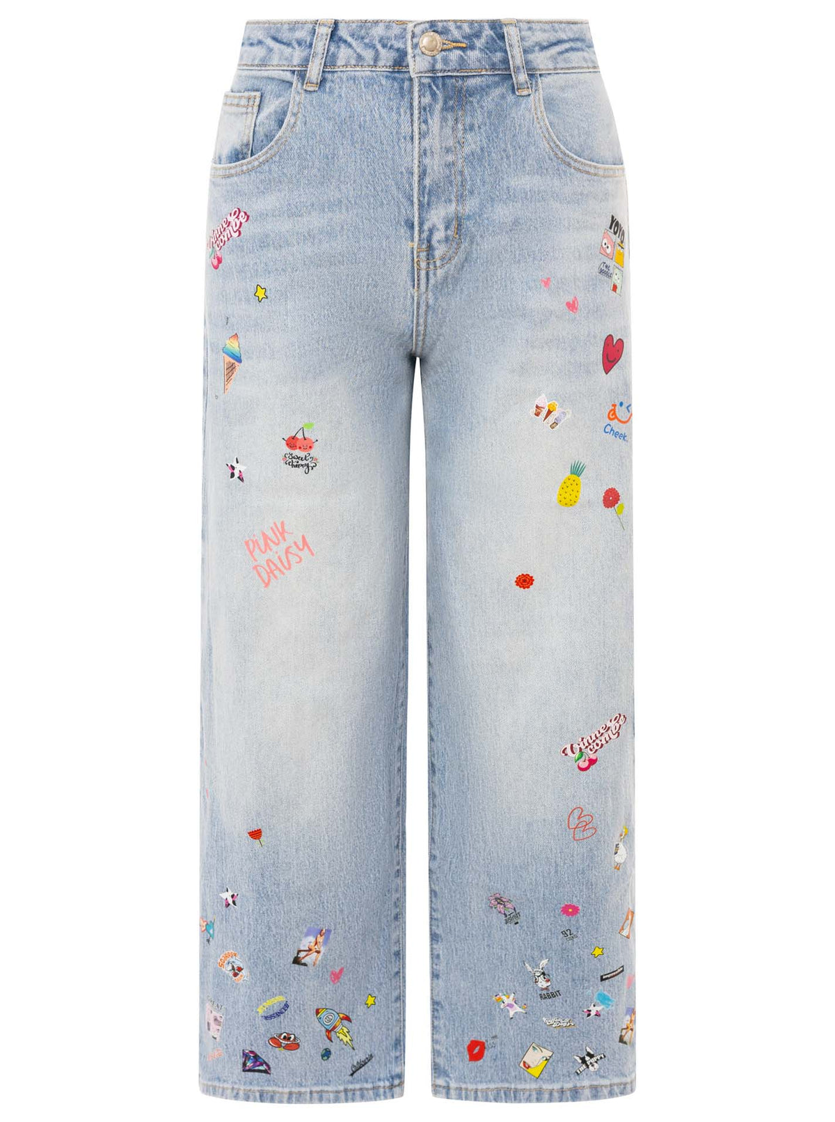 Zwillingsherz - Oversized Jeans Stich - Blau
