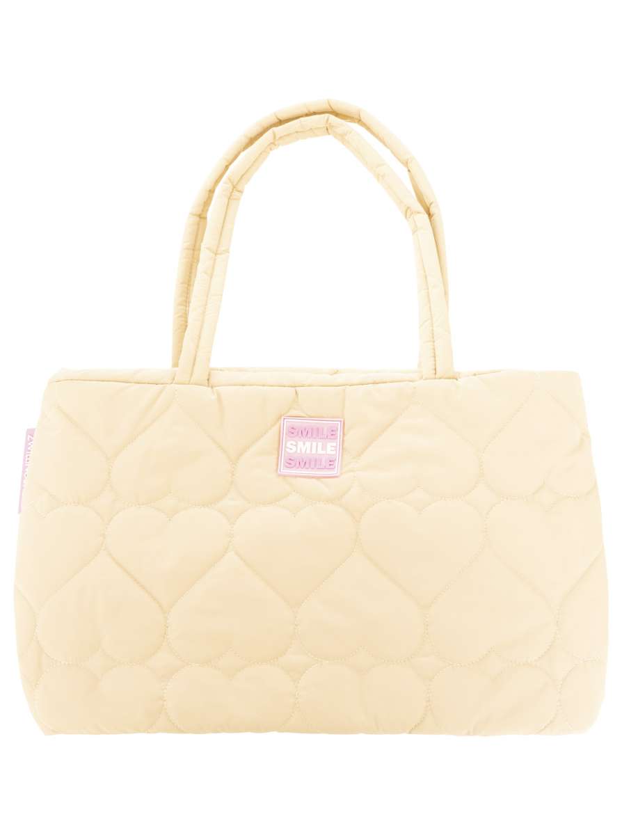 Zwillingsherz - Stepptasche Smile - Beige