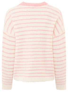 Zwillingsherz Pullover mit Streifen Dolce Vita - Rosa  (Super Sale keine Retoure)