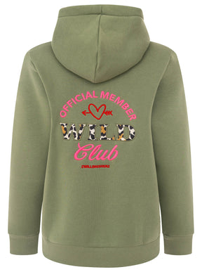 Zwillingsherz - Hoodiejacke Leo Wild Club - Khaki