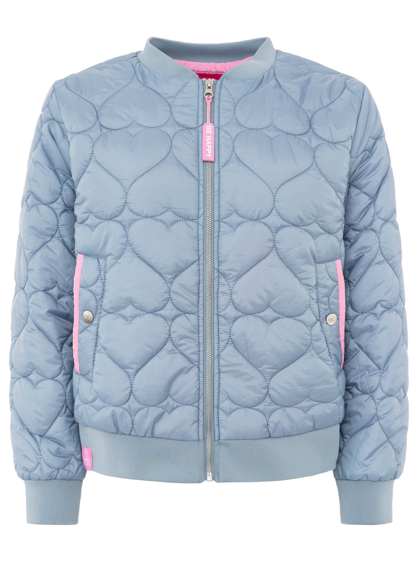 Zwillingsherz - Bomberjacke/Steppjacke "Be Happy" - Jeansblau