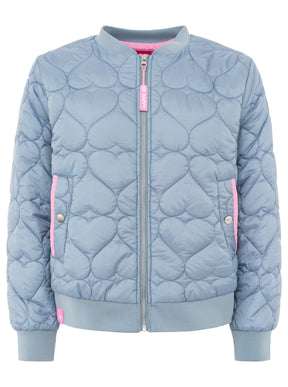 Zwillingsherz - Bomberjacke/Steppjacke "Be Happy" - Jeansblau