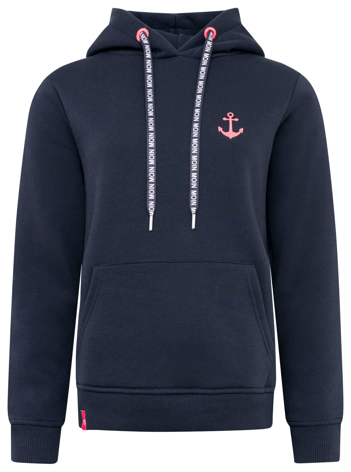 Zwillingsherz - Hoodie mit handgestrickten Anker - Dunkelblau/Marine (Neu)