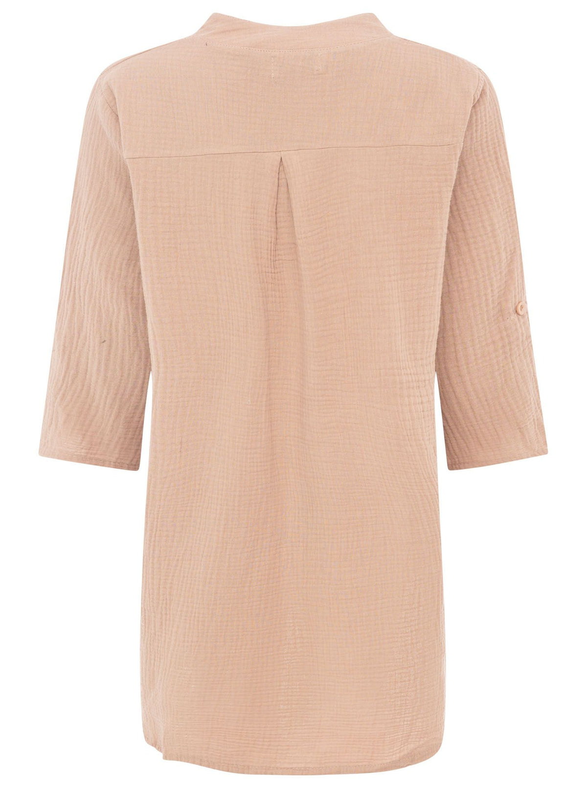 Zwillingsherz Musselin Kleid/Tunika - Dunkelbeige