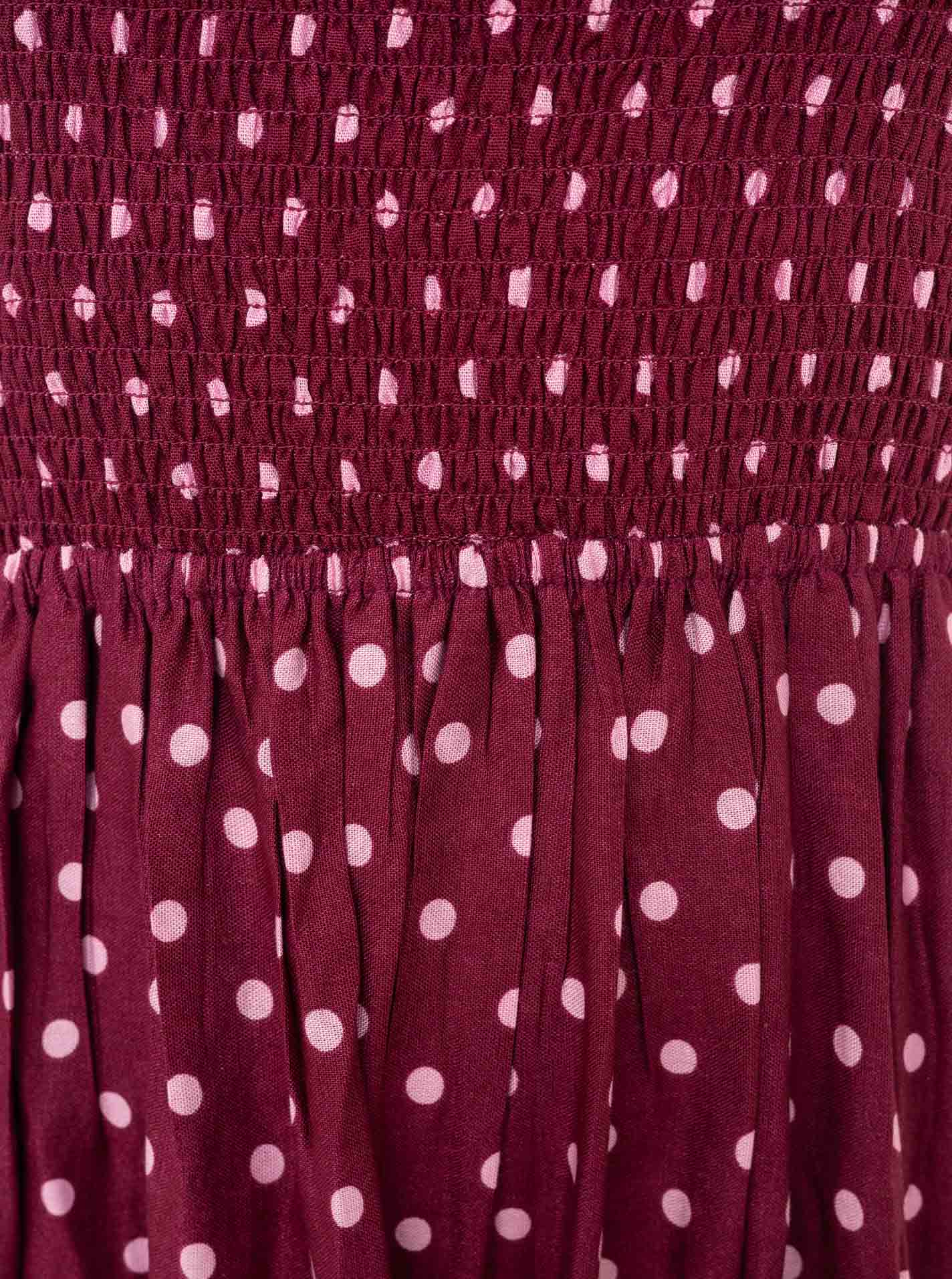 Zwillingsherz - Kleid "Classic Dots" - Bordeaux
