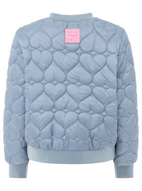 Zwillingsherz - Bomberjacke/Steppjacke "Be Happy" - Jeansblau