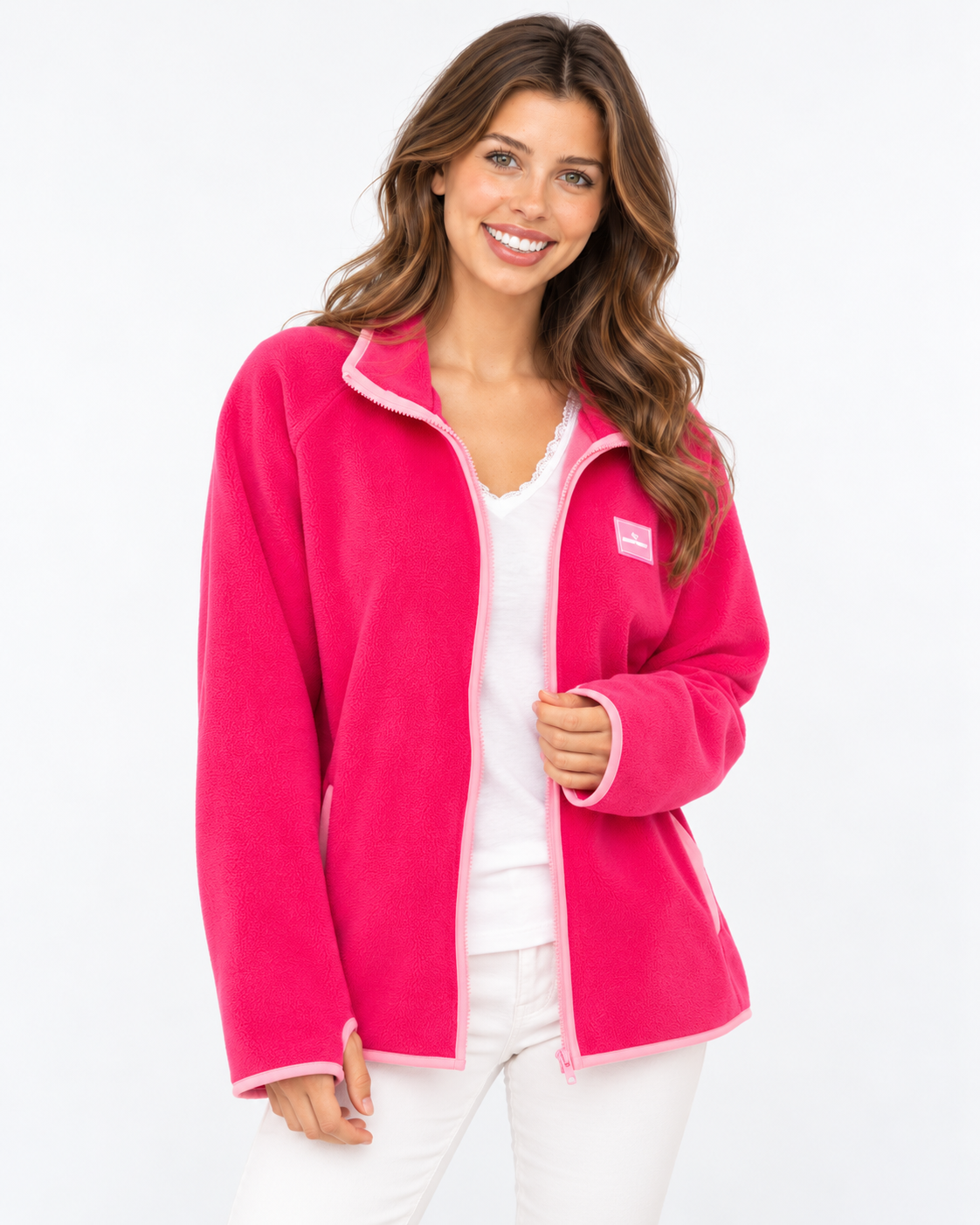 Zwillingsherz - Fleece Zipper ZH - Pink