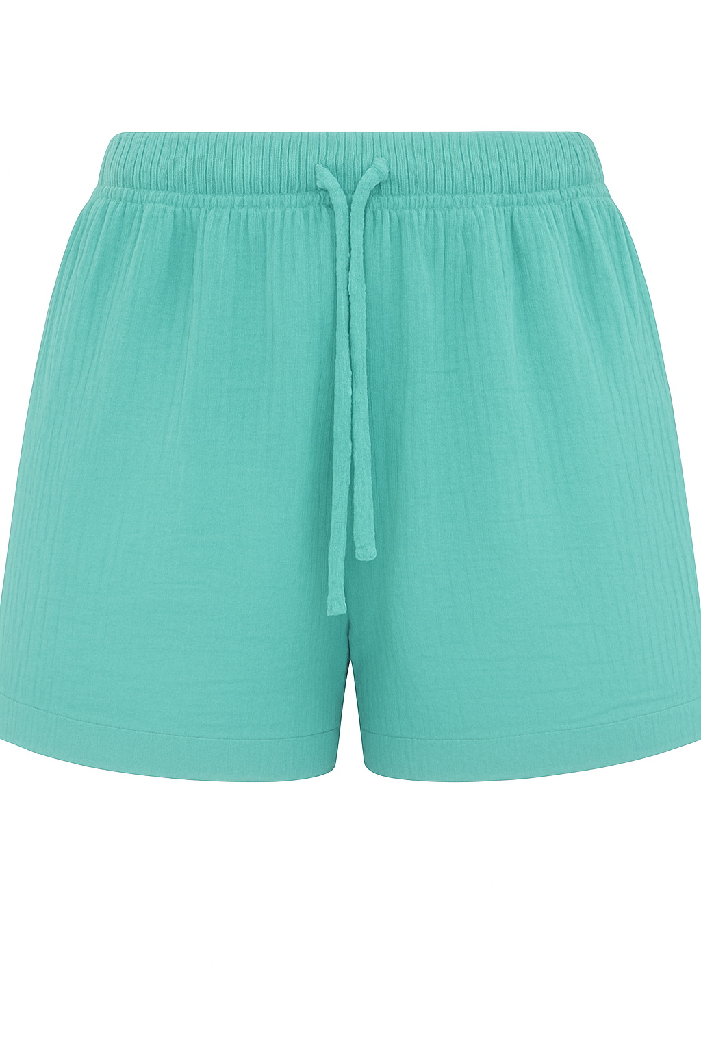 Flair Comfort Style - Natürliche Musselin Shorts - Mint
