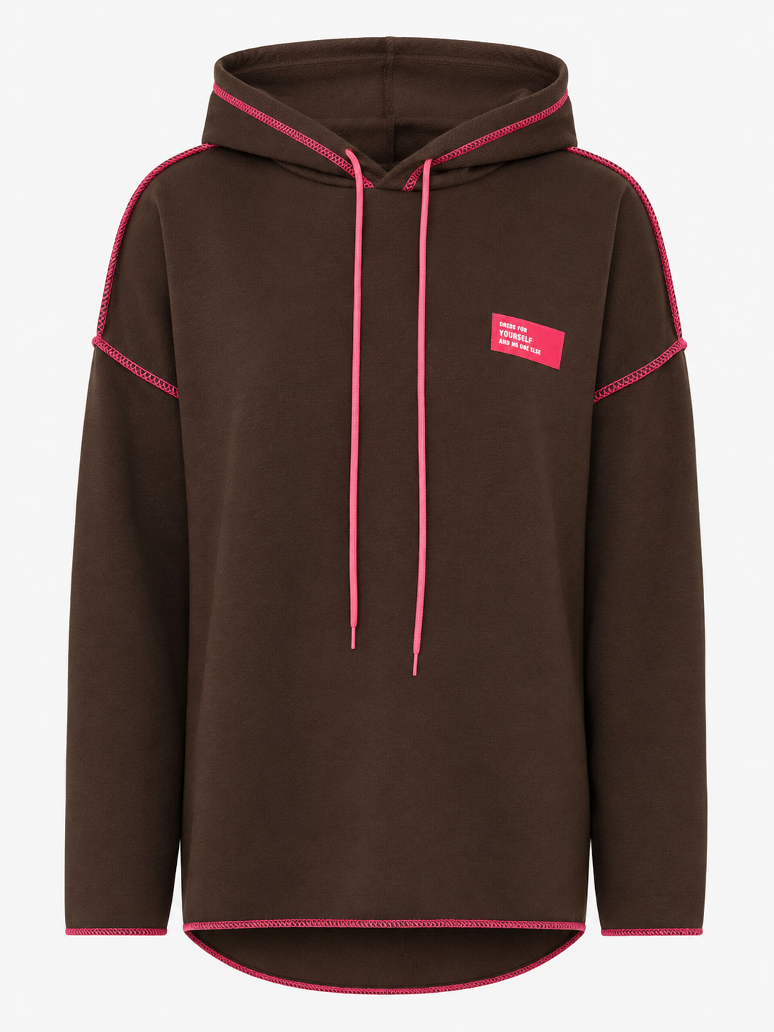 Zwillingsherz - Hoodie "Neon Farben" - Braun