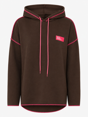Zwillingsherz - Hoodie "Neon Farben" - Braun