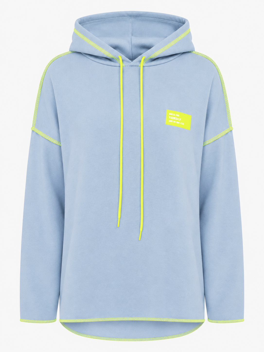 Zwillingsherz - Hoodie "Neon Farben" - Hellblau