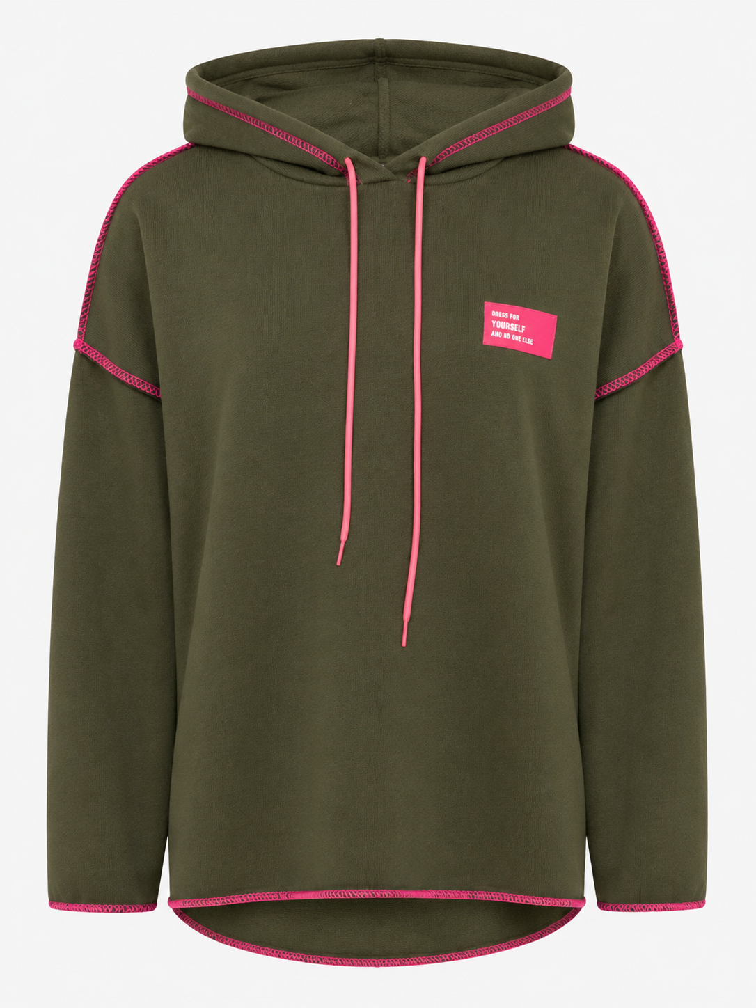 Zwillingsherz - Hoodie "Neon Farben" - Olive