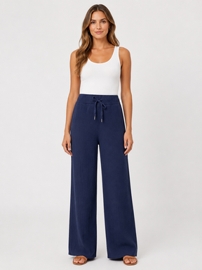 Musselin Hose - Dunkelblau