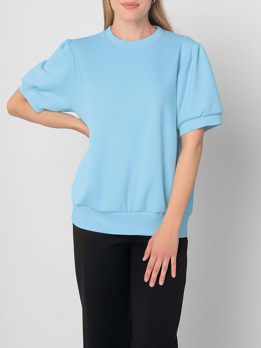 MOOIJ - T-Shirt aus fester Baumwolle - Hellblau