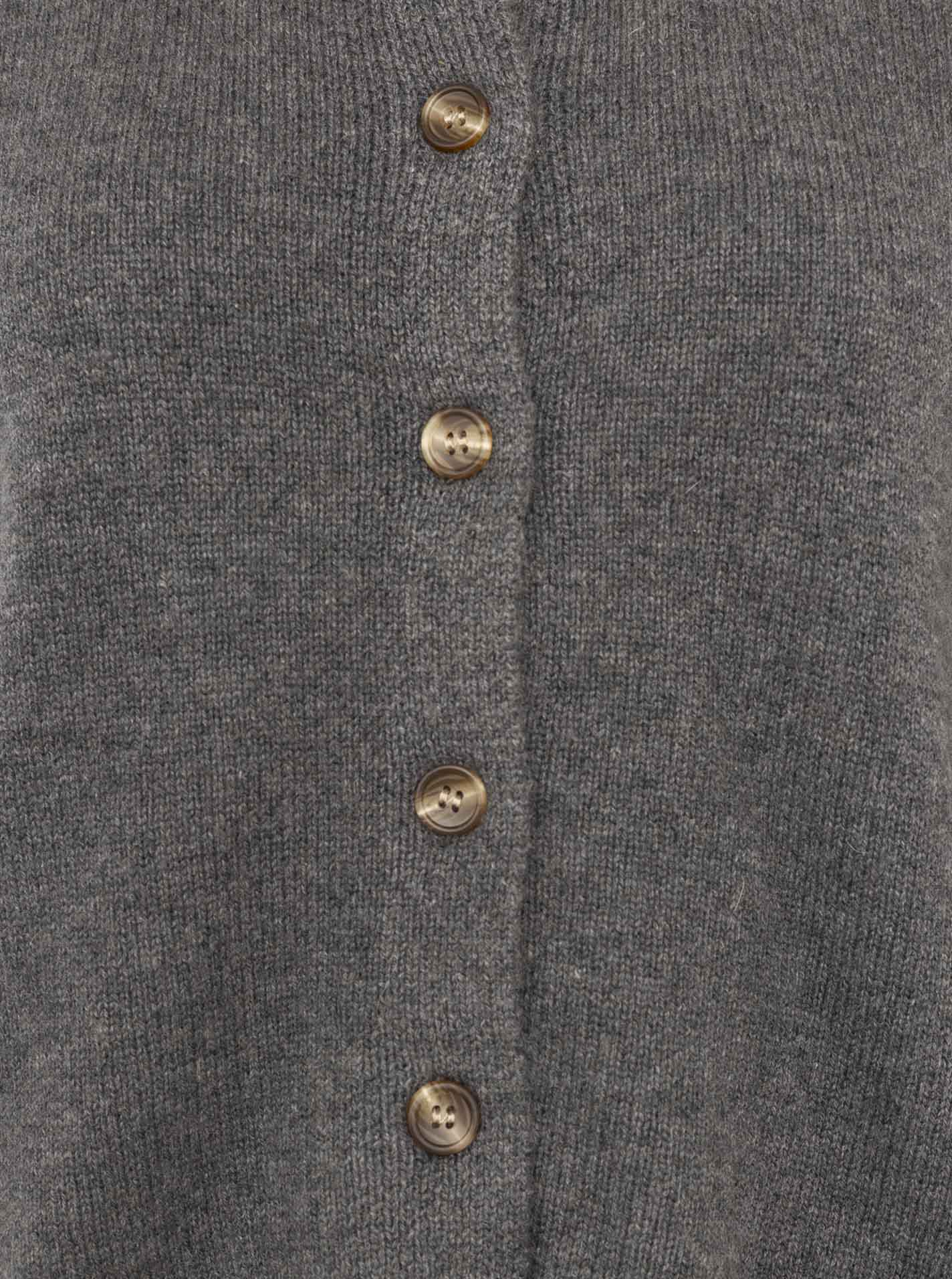 Zwillingsherz 100% Kaschmir Cozy Cardigan - Anthrazit