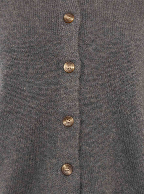 Zwillingsherz 100% Kaschmir Cozy Cardigan - Anthrazit