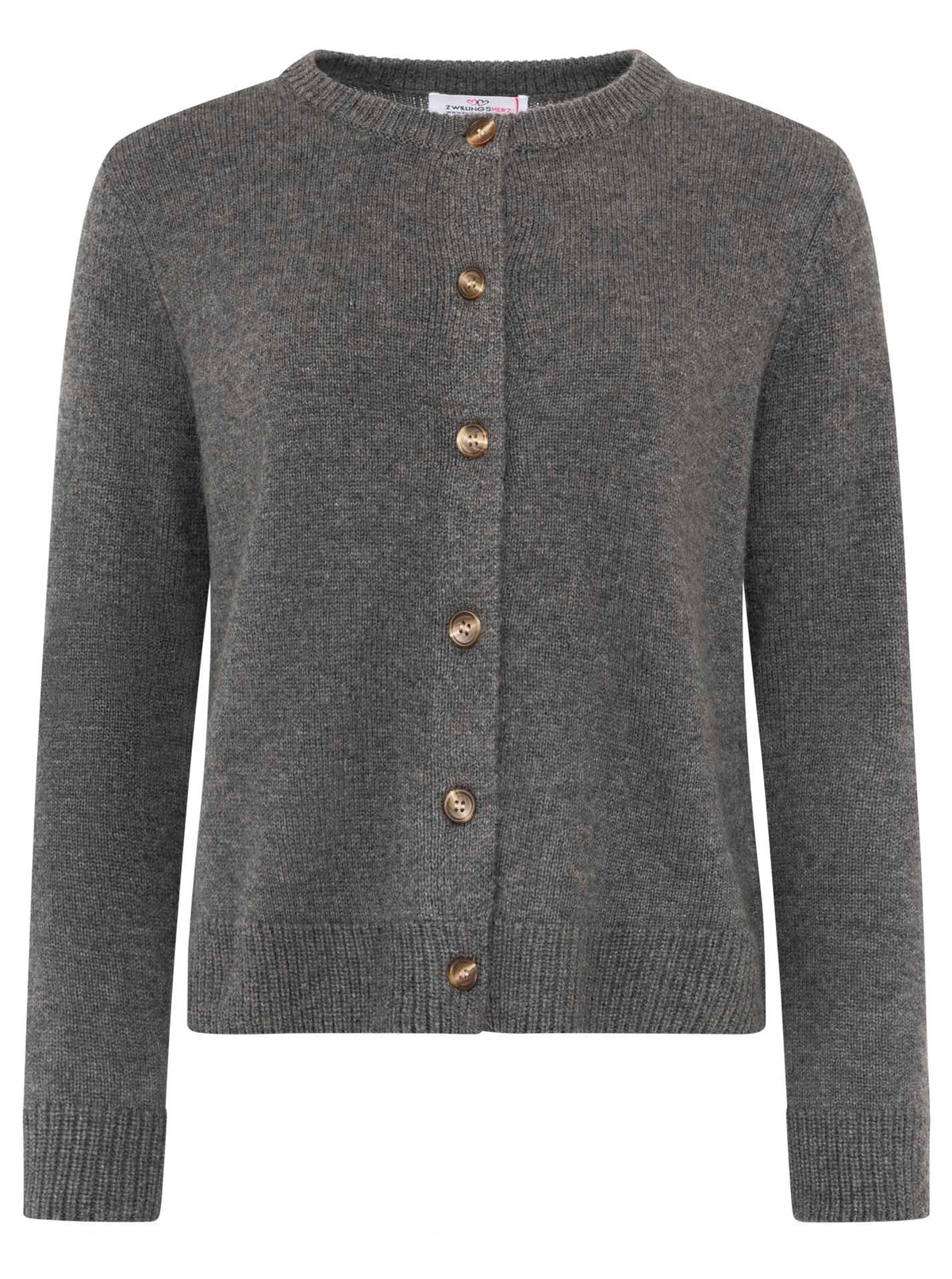Zwillingsherz 100% Kaschmir Cozy Cardigan - Anthrazit