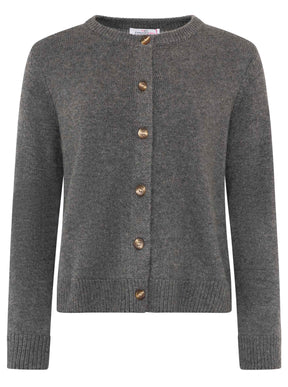 Zwillingsherz 100% Kaschmir Cozy Cardigan - Anthrazit