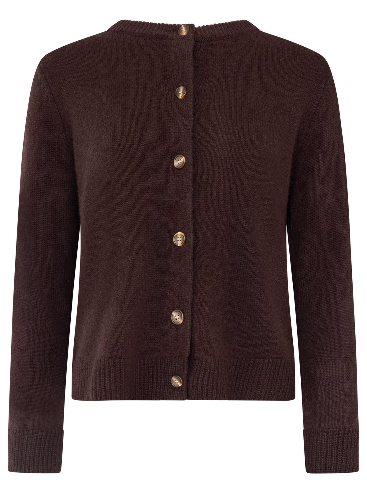 Zwillingsherz 100% Kaschmir Cozy Cardigan - Braun