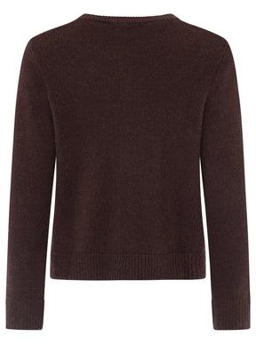 Zwillingsherz 100% Kaschmir COZY Cardigan - Braun