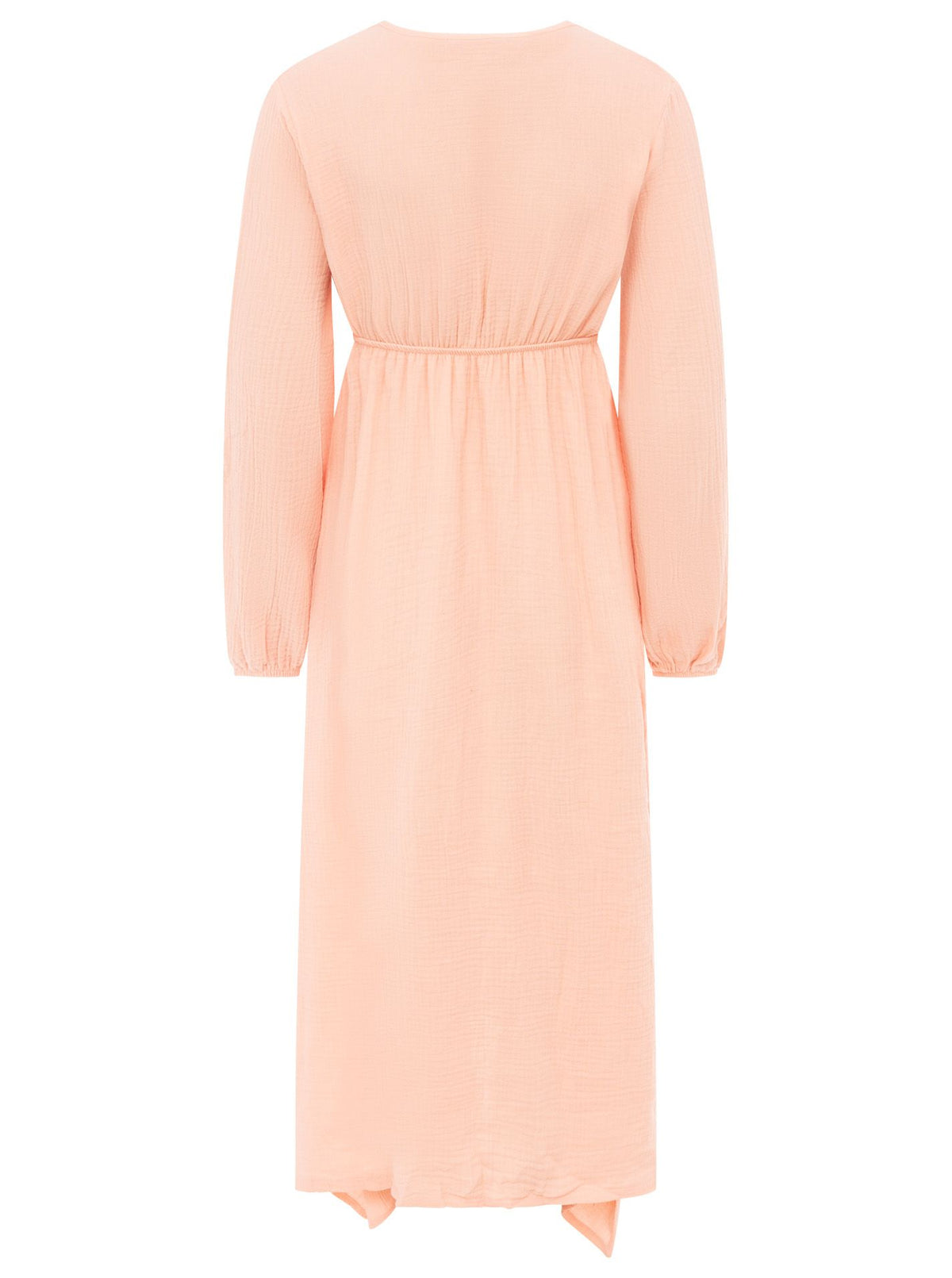 Zwillingsherz - Musselin Kleid lang - Apricot