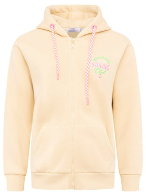 Zwillingsherz - Hoodiejacke "Free Ocean Anker" - Beige/Grün/Pink
