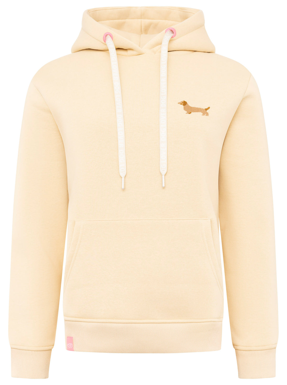 Zwillingsherz - Hoodie Neu "Dog Lover" - Beige