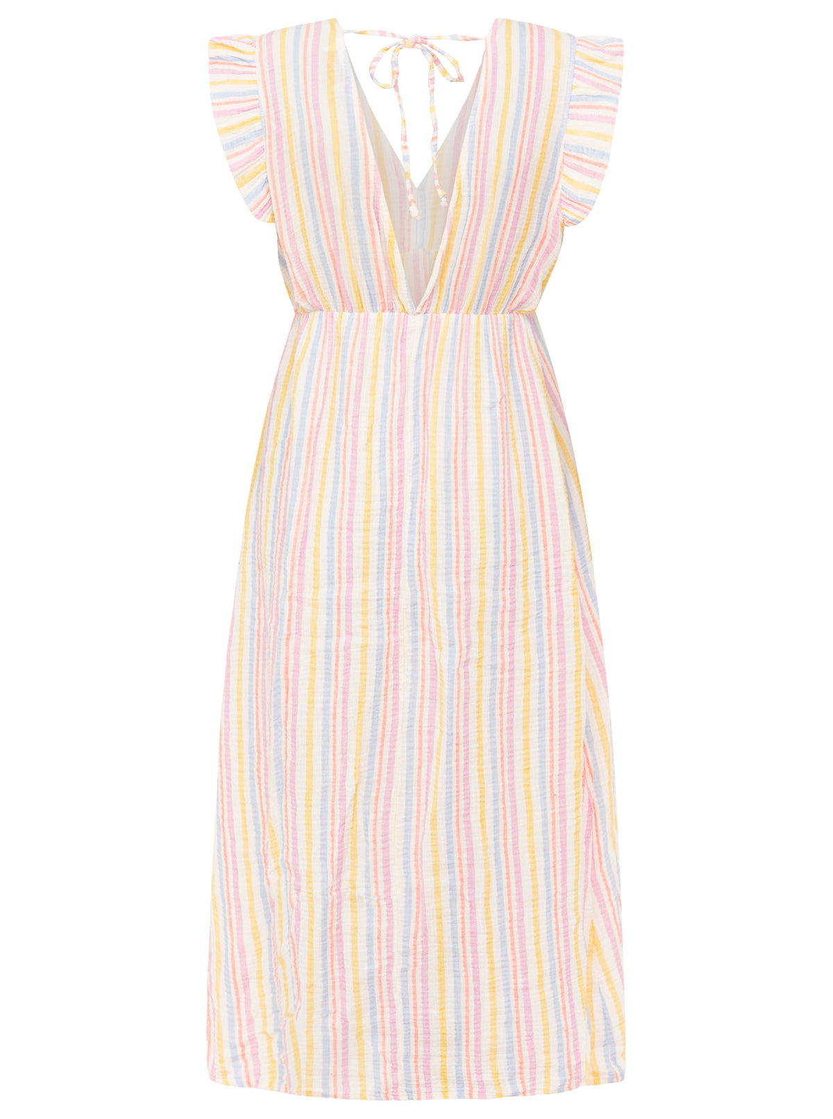 Zwillingsherz - Kleid "Sommer Streifen"  - Gelb/Rosa