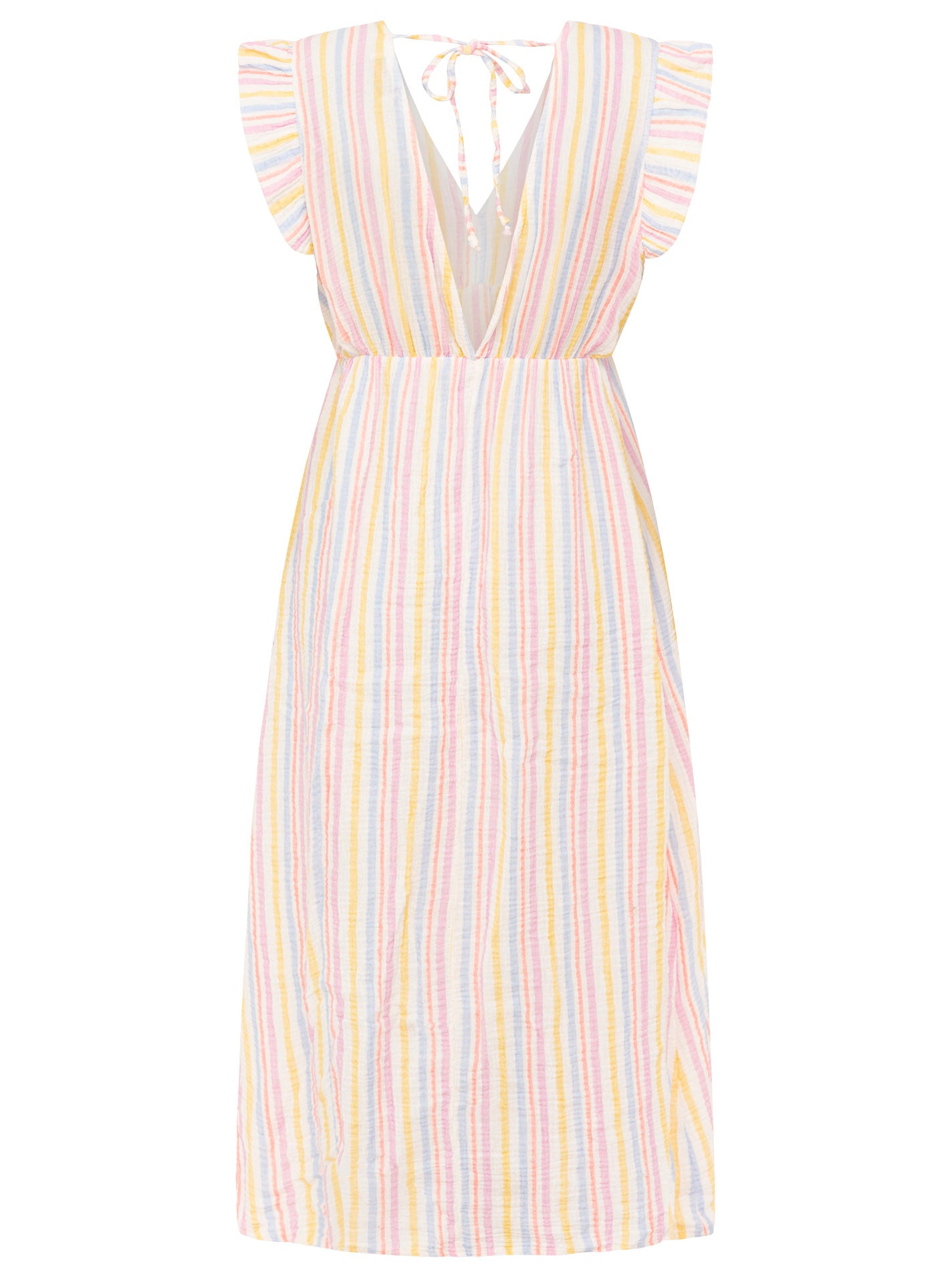 Zwillingsherz - Kleid "Sommer Streifen"  - Gelb/Rosa