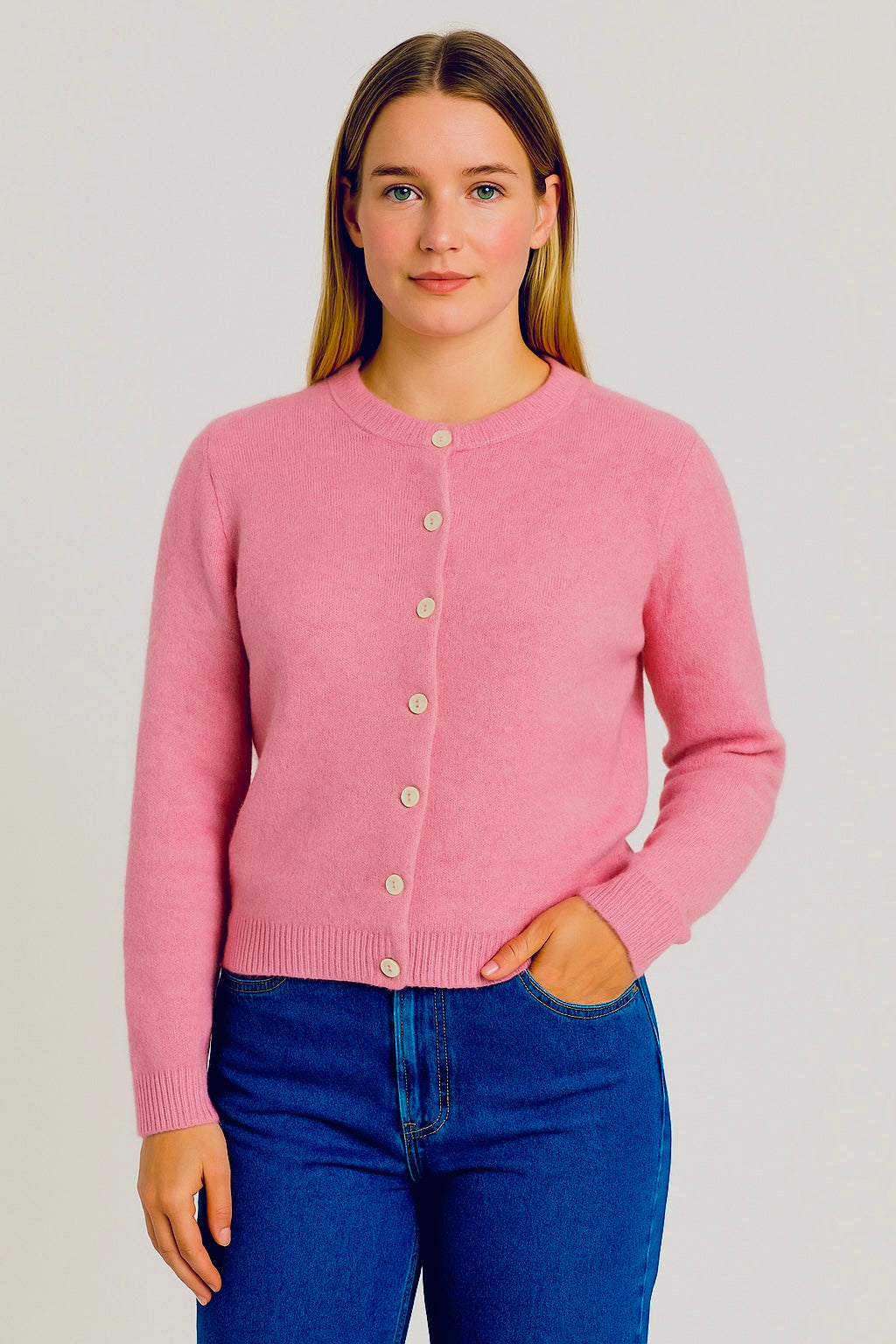 Flair Comfort Style - Baby Alpaka Cardigan - Rosa
