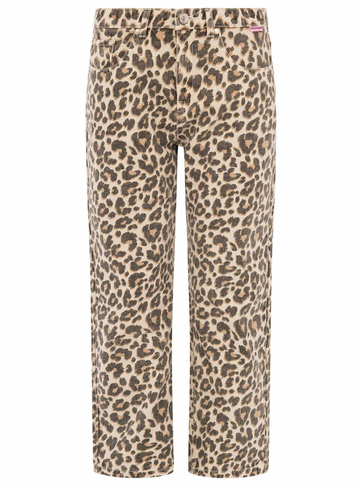Zwillingsherz Jeans Hose Leo - Beige/Schwarz