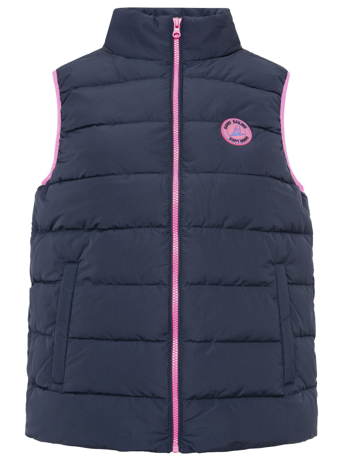 Steppweste Kurz (Neu) - Blau/Pink