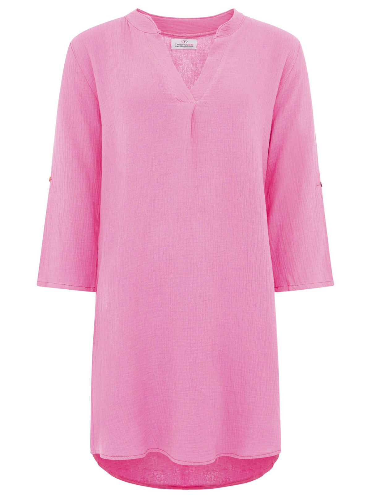 Zwillingsherz - Musselin Tunika/Kleid - Pink