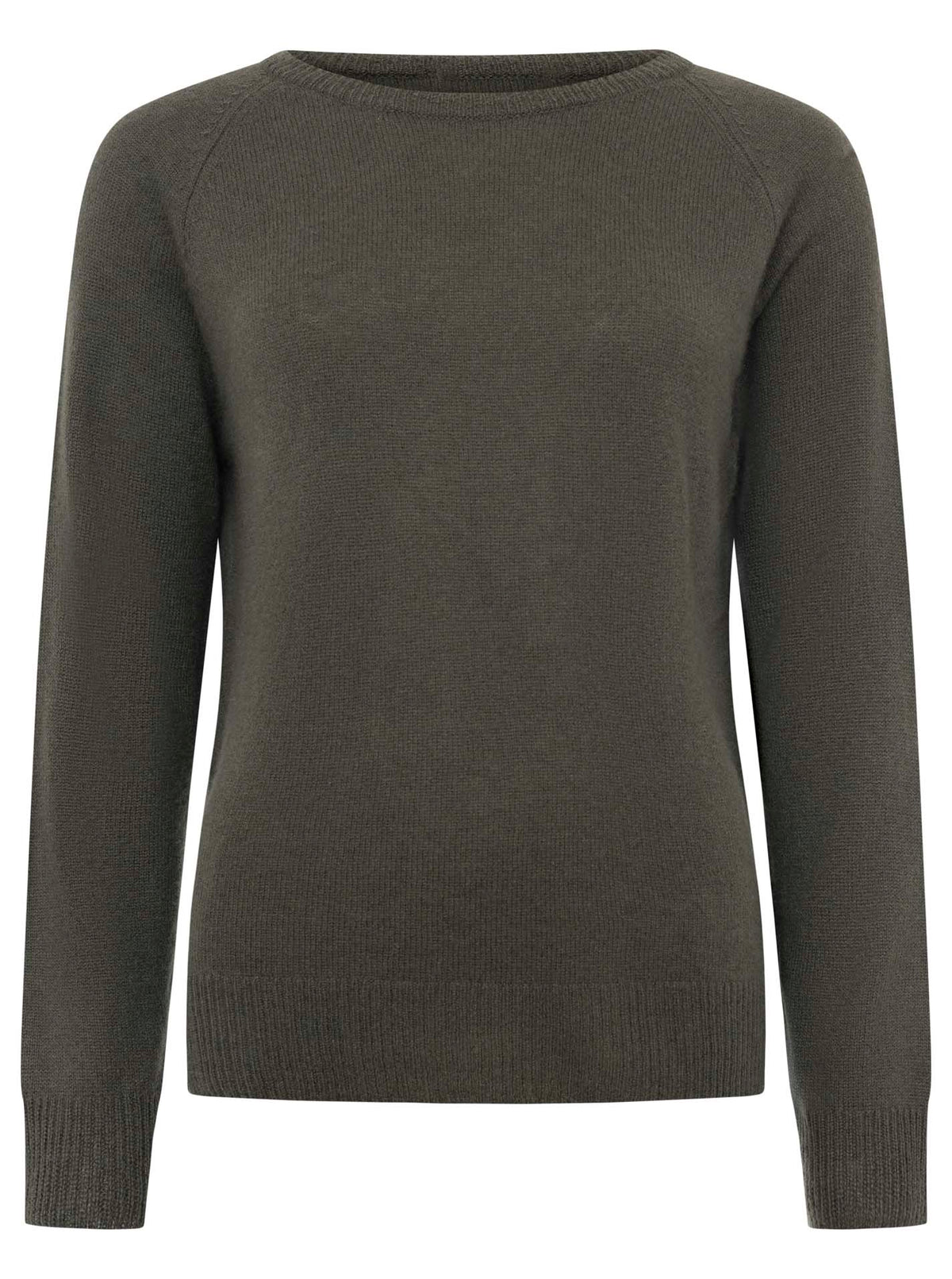 Zwillingsherz 100% Kaschmir / Cashmere Pullover - Olive