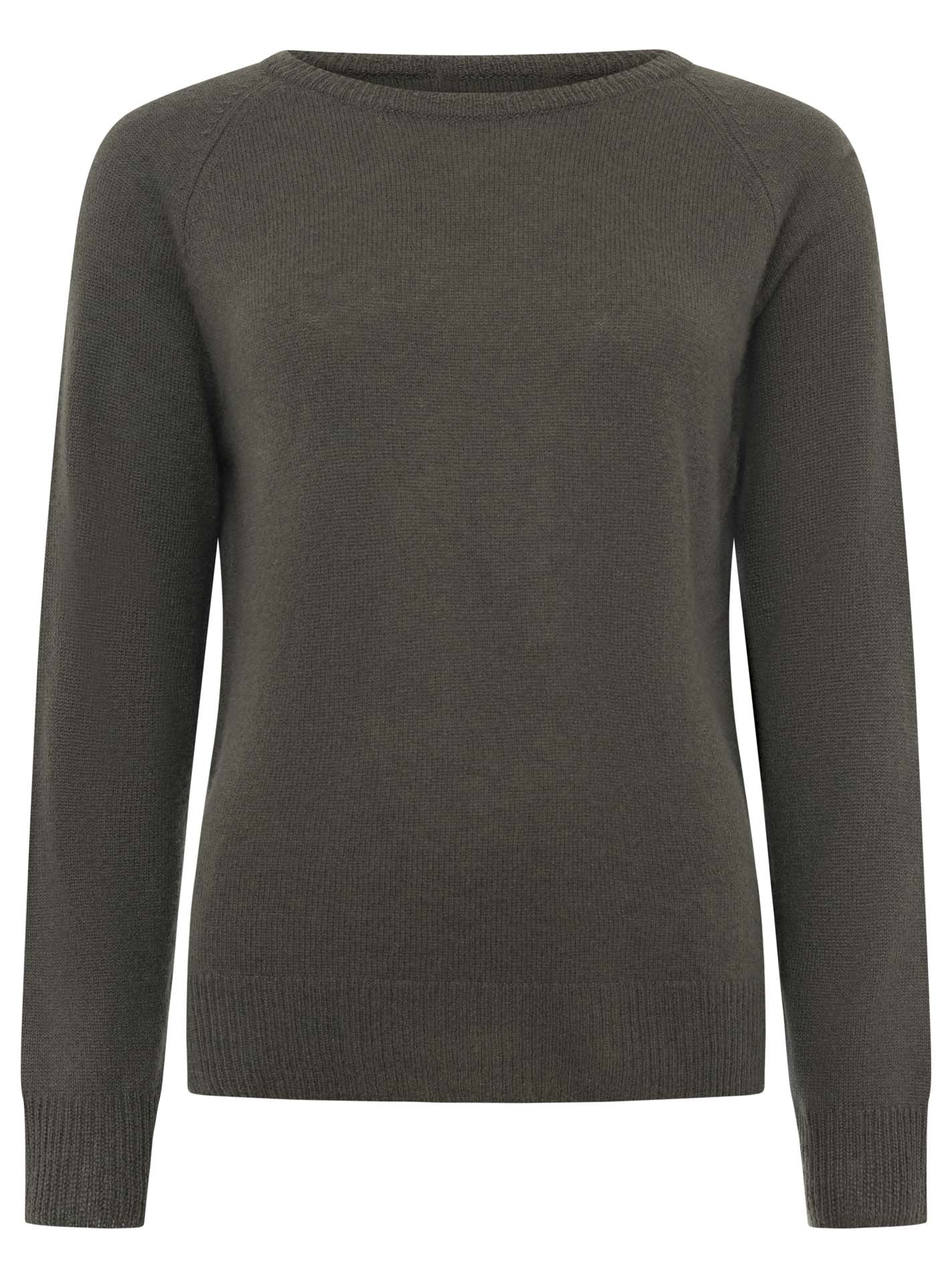 Zwillingsherz 100% Kaschmir / Cashmere Pullover - Olive