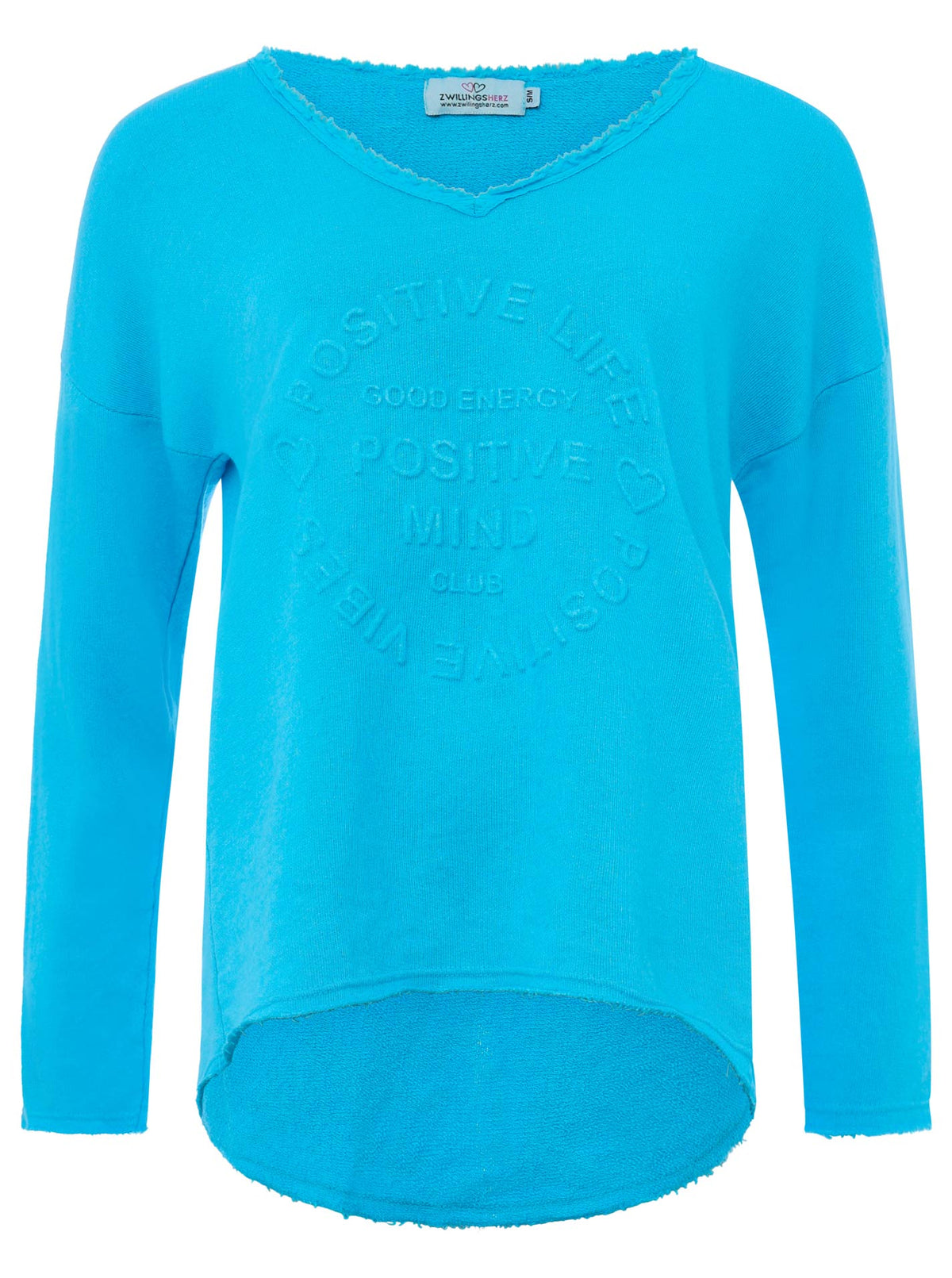 Zwillingsherz -  Sweatshirt "Positive Mind" - Blau (NEU)