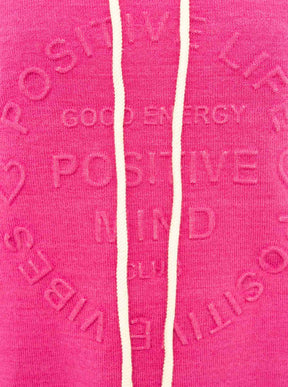 Zwillingsherz - Made in Italy Hoodie "Positive Mind" - Pink