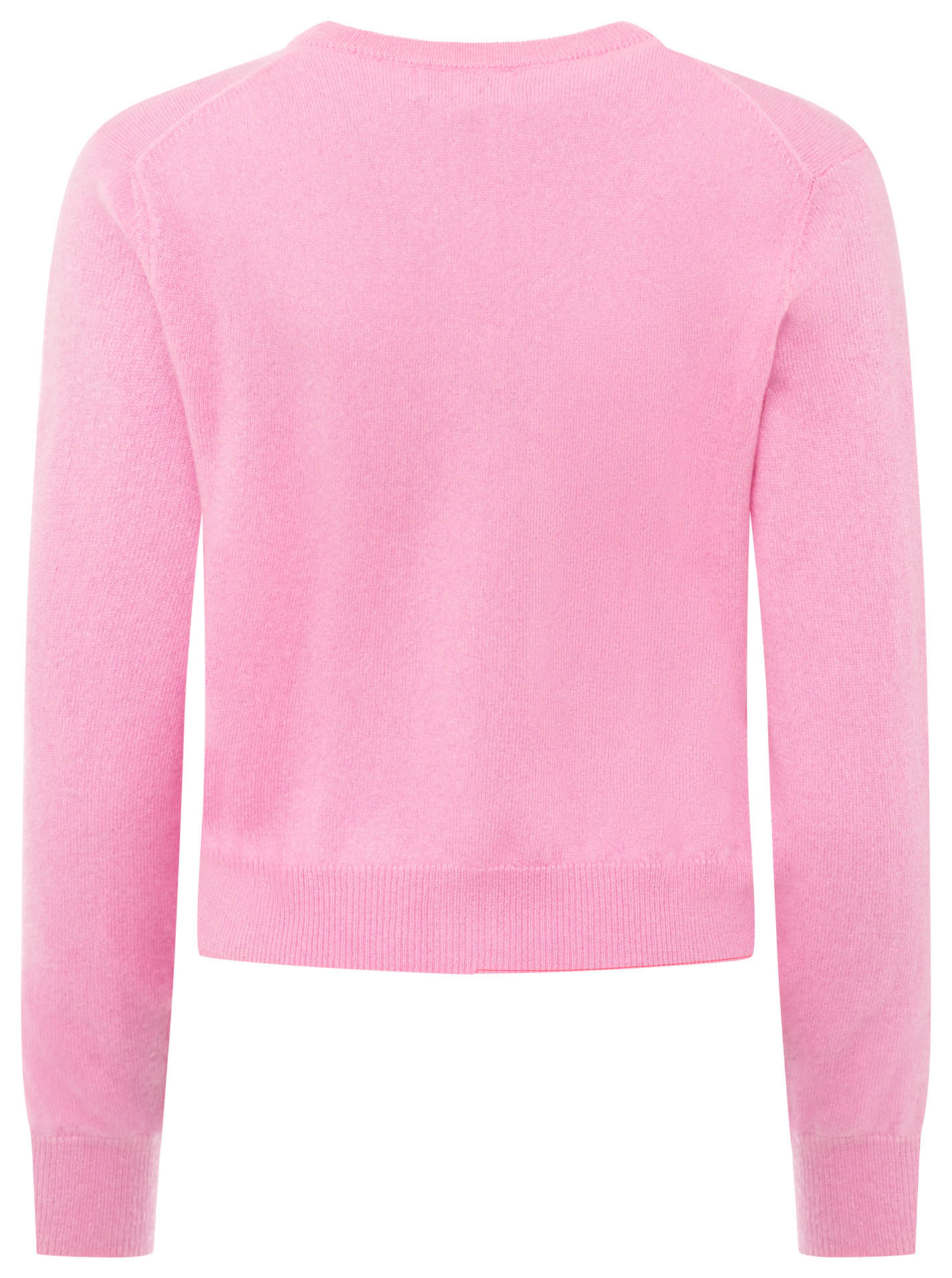Zwillingsherz Kaschmir Strickjacke Perlmutt (100% Cashmere) - Rosa