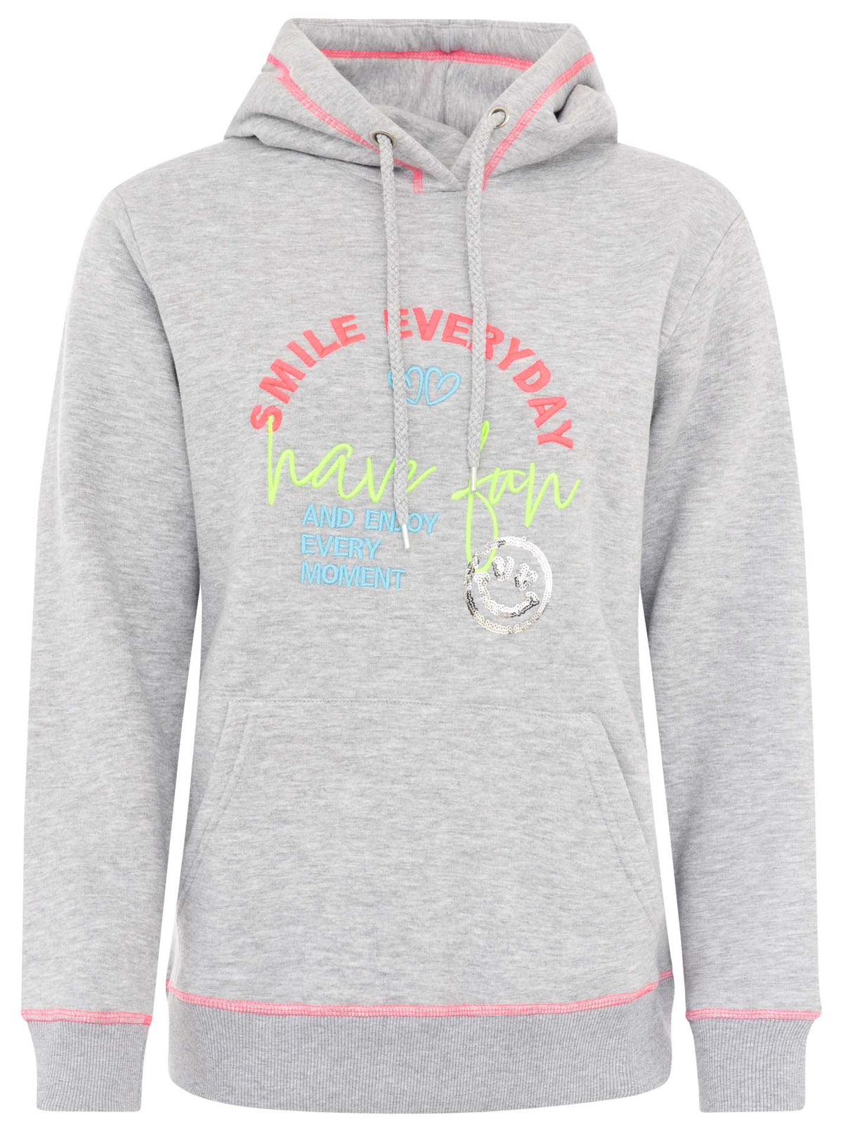 Zwillingsherz - Hoodie "Have Fun" - Grau