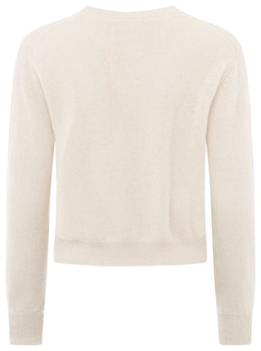 Zwillingsherz Kaschmir Strickjacke Perlmutt (100% Cashmere) - Greige