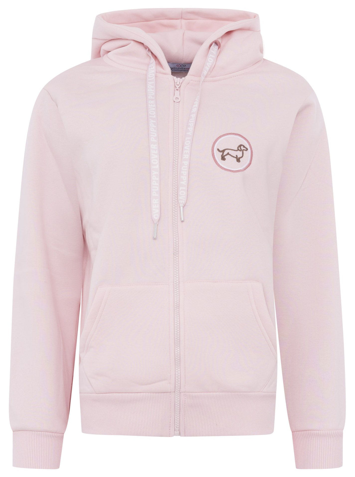 Zwillingsherz - Hoodiejacke "Dog Lover" - Pink
